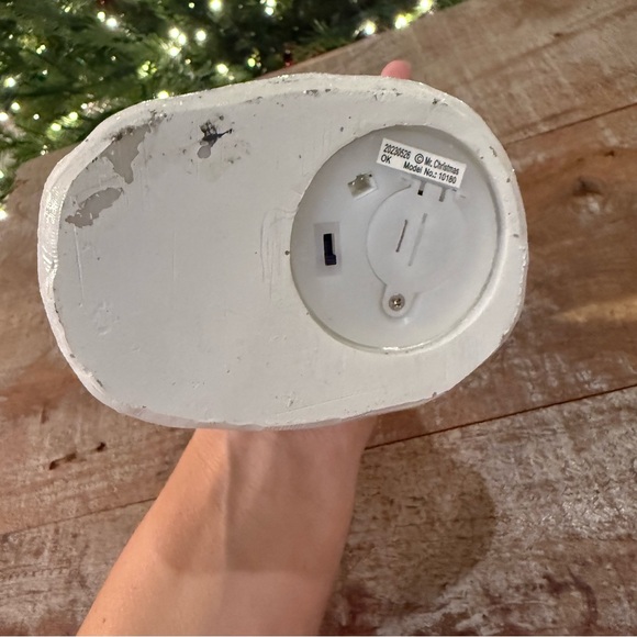 Mr. Christmas Festive Gnome Candle Green and Red - Picture 6 of 8